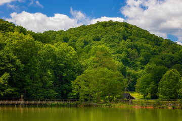 Beautiful Steele Creek Park in Bristol, Tennessee, USA