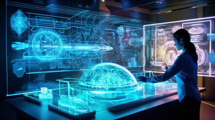 Vibrant and Serene Sunset Painting with a Majestic Cloud and Radiant Sun - Generative AI