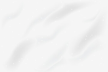 Realistic texture of white snow. Vector illustration with top view