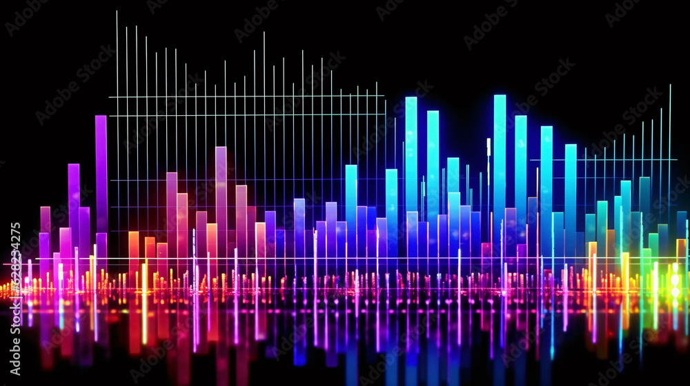 Poster high-contrast monochrome abstract background with dynamic wavy lines - generated by ai