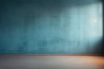 empty wall and wooden floor with glare from the window. Interior background for mockup or presentation