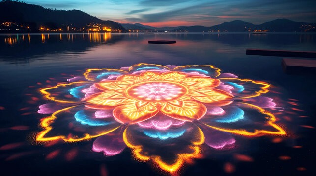 Vibrant and Abstract Close-Up Painting of Multicolored Paint - Easily Discoverable with Generative AI