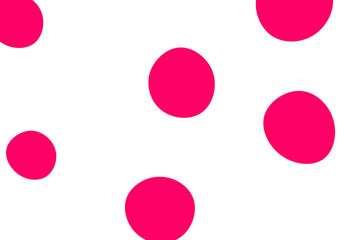 white abstract background with pink circles dots