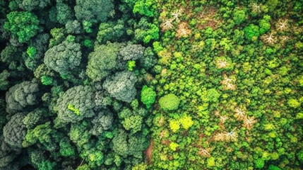 Naklejka premium Beautiful Stock Image of a Small Glass Vase with a Lush Succulent Plant - Generated by AI