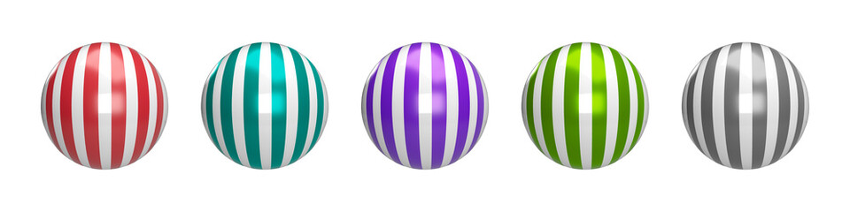 Obraz premium Set of Spheres Transparent PNG