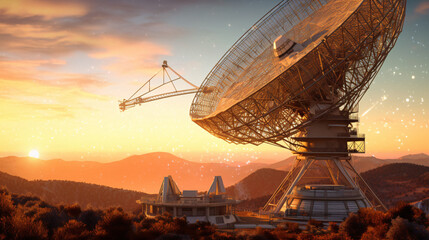 Shiny Gold Gift Box with a Beautiful Bow - Easily Accessible Stock Image Generated by AI