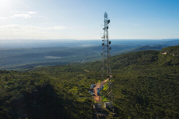 Obraz premium Communication tower at Pai Inácio, Chapada diamantina