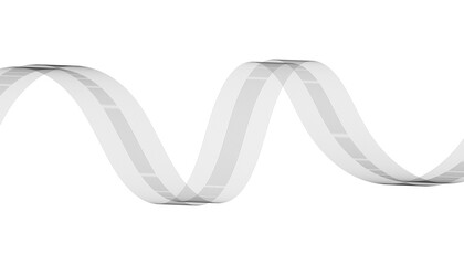 Abstract wave element for design. Digital frequency track equalizer. Stylized line art background. Vector illustration. Wave with lines created using blend tool. Curved wavy line, smooth stripe.