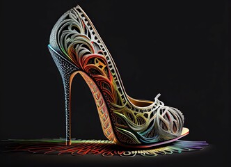 high heels, scarpin, stiletto, generated by ai