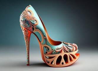 high heels, scarpin, stiletto, generated by ai