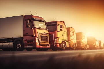 trucking business concept