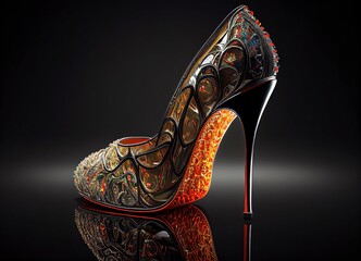 high heels, scarpin, stiletto, generated by ai