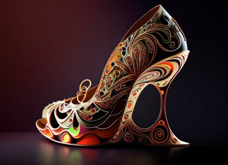 high heels, scarpin, stiletto, generated by ai