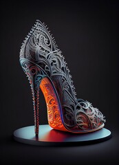 high heels, scarpin, stiletto, generated by ai