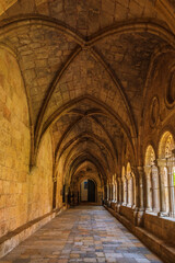 Cathedral cloister in Tarragona Spain - obrazy, fototapety, plakaty