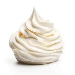 white cream dessert generative in ai