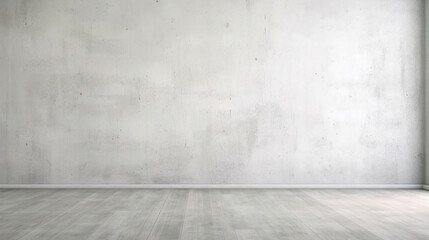 Blank concrete white color wall in an empty room