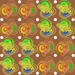 Digital-Textildesign-Ornament und -muster, Vektor Grafik