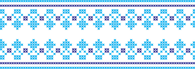 embroidered cross-stitch ornament national pattern