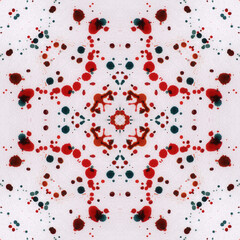 Seamless abstract square pattern. Alcohol ink in modern art. Mandala