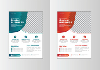 Corporate business flyer design template