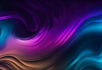 Obraz premium fluid colors wave on dark grainy background, noise texture abstract
