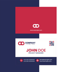 Professional modern business card vector design template