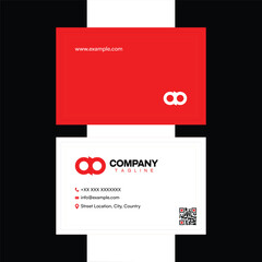 Professional modern business card vector design template