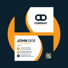 Professional modern business card vector design template