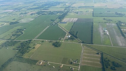 view from the window of the plane