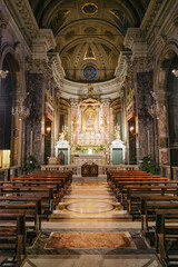 Fototapeta na wymiar Rome, Italy - 26 Nov, 2022: San Silvestro in Capite (Church of Saint Sylvester the First)