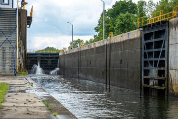 Erie Canal lock 18 in Herkimer, New York