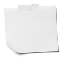 note tape adhesive blank paper label message background post notice reminder office notepad memo page empty notepaper white notebook sticky business