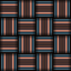 Abstract seamless woven pattern texture. Square seamless pattern. Stripes Lines and squares.