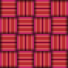 Abstract seamless woven pattern texture. Square seamless pattern. Red Stripes. Pink Lines and squares.