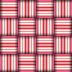 Abstract seamless woven pattern texture. Square seamless pattern. Red Stripes. Pink Lines and squares.