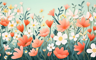 A wallpaper with a floral pattern that says. spring