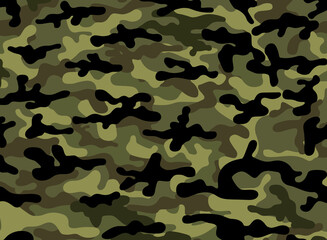 Camuflagem militar verde (Green military camouflage)  © Cristian
