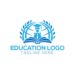 Finance Education Logo Template. Vector Illustrator
