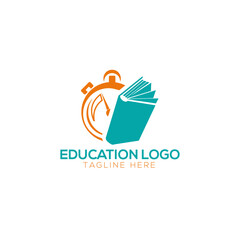 Graduate Student College Logo Template, Education Logo Design
