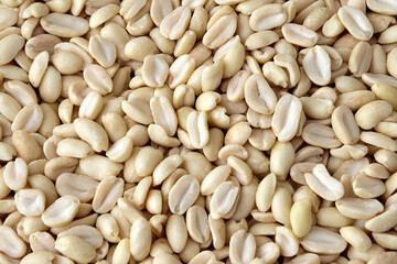 Grãos de amendoim quebrados