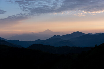 Obraz premium sunrise in the mountains