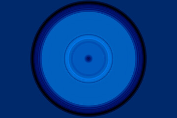 Abstrakter, blauer Hintergrund mit Ringen; konzentrische Kreise um den Mittelpunkt; Hintergrund mit Platz für Text