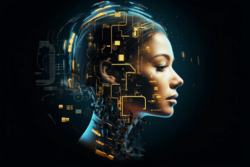 Obraz premium AI, Artificial Intelligence concept