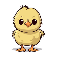 baby chicken cartoon cute vector