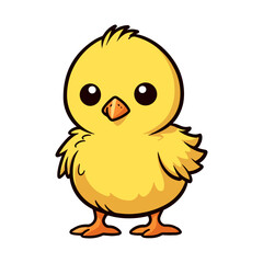 baby chicken cartoon cute vector