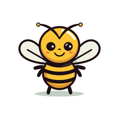 bee cartoon cute vector