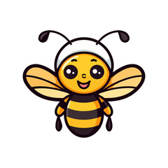 bee cartoon cute vector