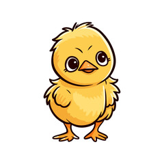 baby chicken cartoon cute vector