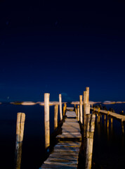 Lake Titicaca Pier Night
